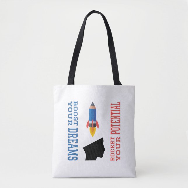 Tote Bag Booster de rêve et Rocket potentielle (Devant)