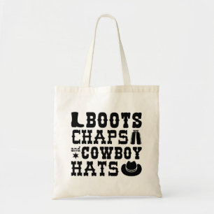 Tote Bag Boots Chaps Et Cowboy Casquettes