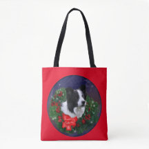 Bordure Collie Noël