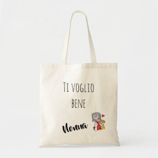 Tote Bag Borsa Ti voglio bene Nonna - maschietto