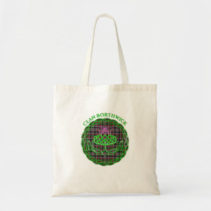 Tote Bag Borthwick Scottish Tartan Celtic Thistle