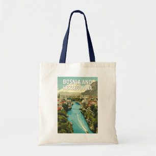 Tote Bag Bosnie-Herzégovine Illustration Art Voyage