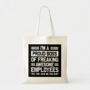Tote Bag Boss Day Employé Appréciation Office Hommes Femmes