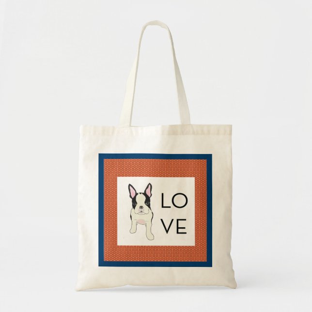 Tote Bag Bostie Fourre-tout - AMOUR (Devant)