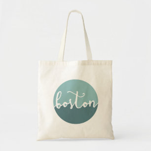 Tote Bag Boston, cercle bleu Ombre de mA  