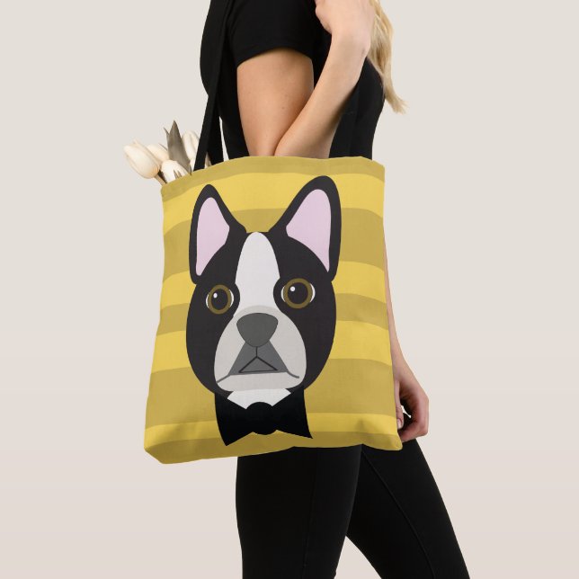 Tote Bag Boston Terrier (De près)