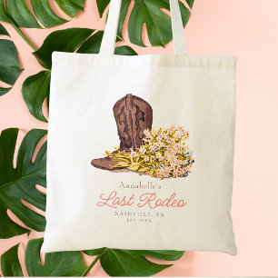 Tote Bag Bot de cowgirl de dernier rodéo Faveur pour enterr
