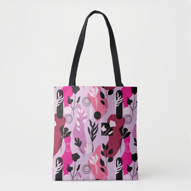 Tote Bag Botanique Abstrait (Devant)