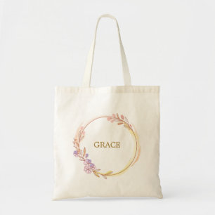 Tote Bag Botanique Vert Doré Personnaliser