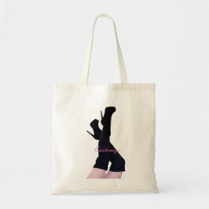 Tote Bag Bottes en cuir noir haute cuisse Thunder_Cove