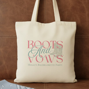 Tote Bag Bottes et Vœux Western Bachelorette