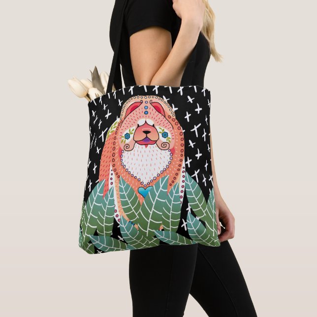Tote Bag Bouffe fourre-tout d'abricot de SOPHIE de BINDI ou (De près)