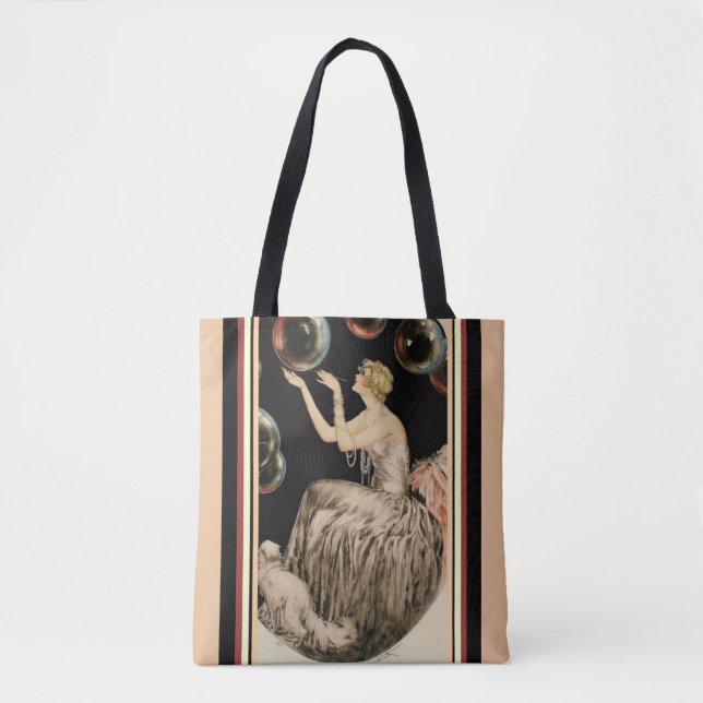Tote Bag "Bouillonne" par Louis Icart - art déco (Devant)