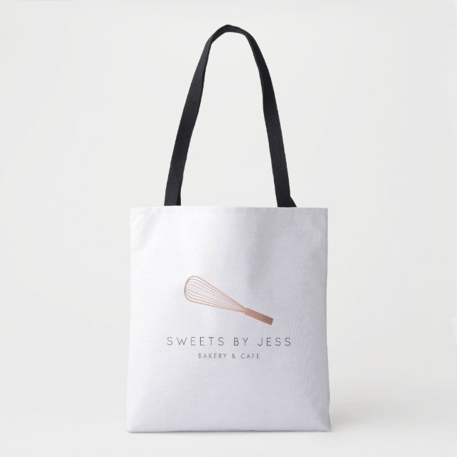 Tote Bag Boulangerie rose Gold Whisk (Devant)