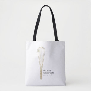 Tote Bag Boulangerie Whisk Parties scintillant d'or