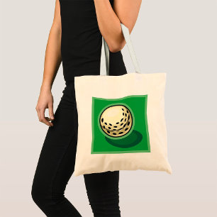 Tote Bag Boule De Golf Sur Green
