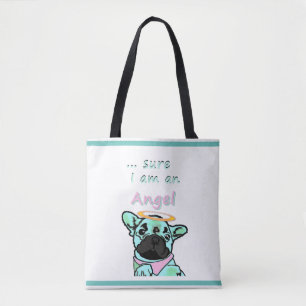 Tote Bag Bouledogue français ange French Bulldog