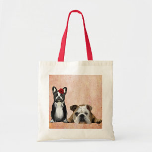 Tote Bag Bouledogue français et bouledogue anglais
