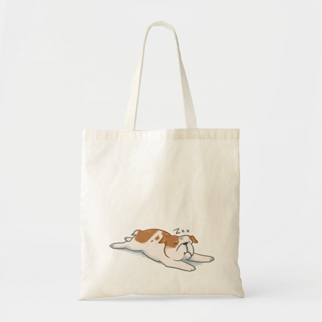 Tote Bag Bouledogue somnolent (Devant)