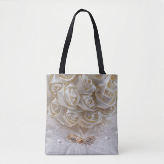 Tote Bag Bouquet de 7060 Mariages avec anneaux