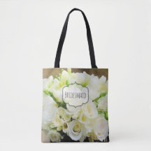 Bouquet de rose naturel blanc et vert personnalisé