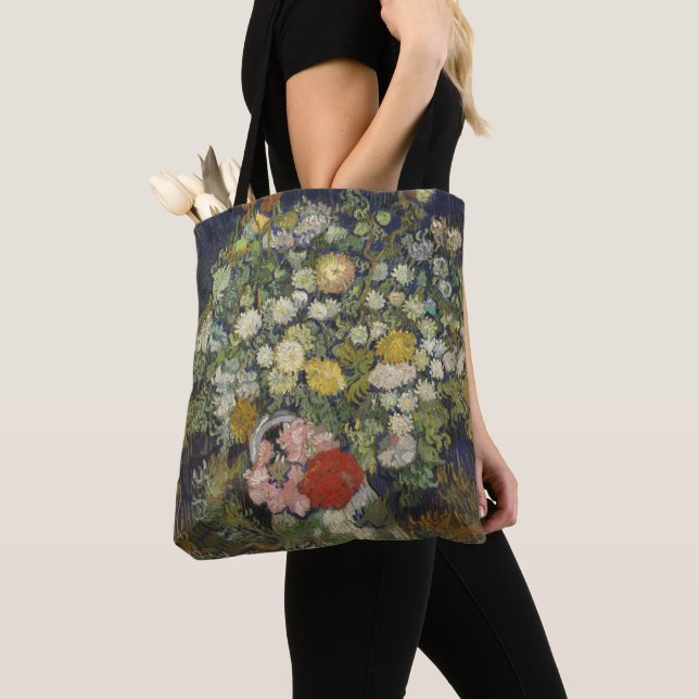 Tote Bag Bouquet de Vincent van Gogh | des fleurs dans un (De près)