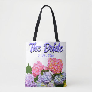 Tote Bag Bouquet d'hortensias, pour la mariée