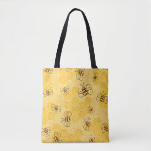 Tote Bag Bourdonnement d'abeilles Abeilles à miel Mignonnes