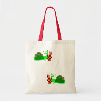 Tote Bag bourse avec deux escargots verts