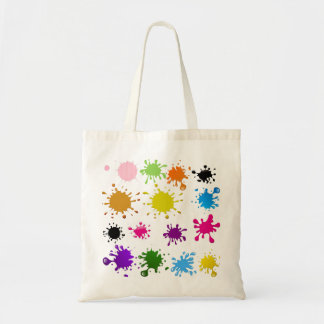 Tote Bag bourse de toile avec des taches de couleurs