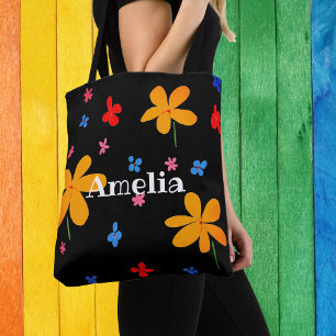 Tote Bag Bouteille jaune géant personnalisée
