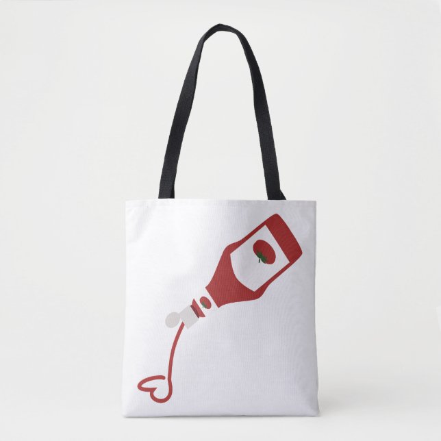 Tote Bag Bouteille Ketchup (Devant)