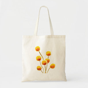 Tote Bag Bouton Billy jaune fleur australienne originaire
