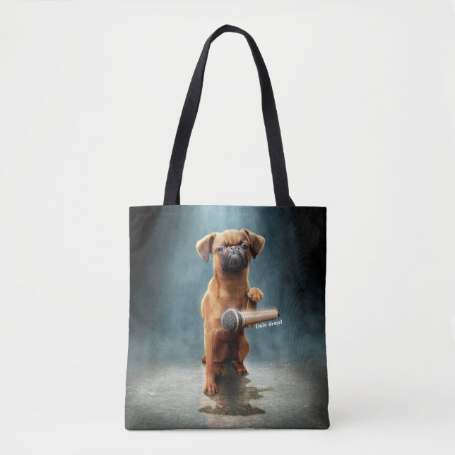 Tote Bag Bouton de la musique à gâcher (Devant)