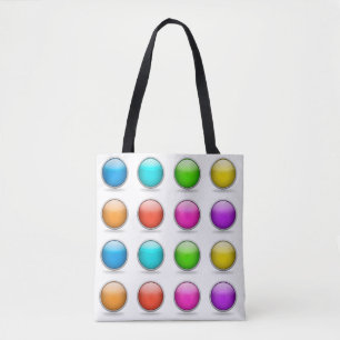 Tote Bag Boutons Ballons 3D Drôle Joke Trick