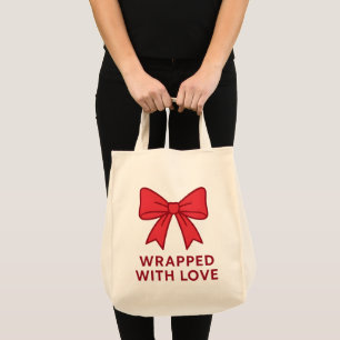 Tote Bag Bow rose Enveloppé Avec Amour Coquette Esthétique