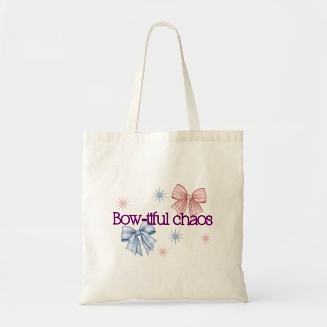 Tote Bag Bow-tiful Chaos (Devant)