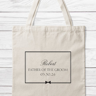 Tote Bag Bowtie classique personnalisée Père de la salle