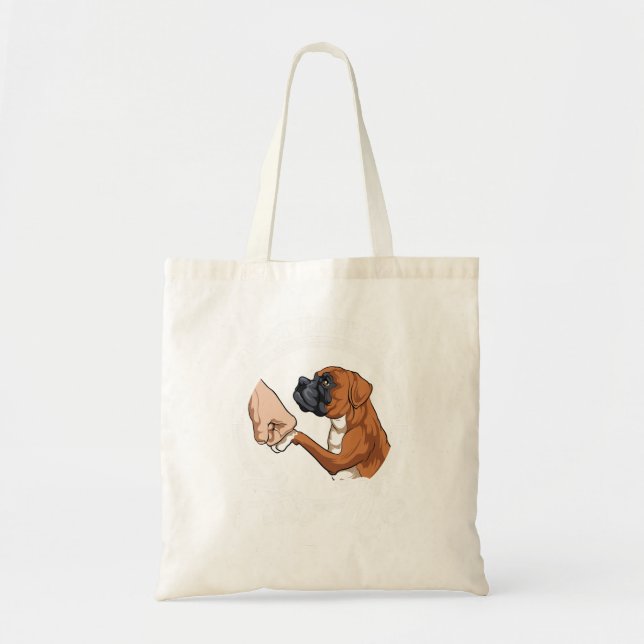 Tote Bag Boxer Chien Boxer Amoureux des chiens Design Best  (Devant)