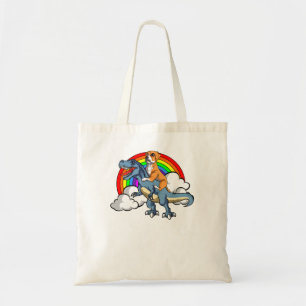 Tote Bag Boxer Chien équitation Dinosaur Trex Allemand Deut