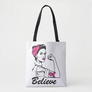 Tote Bag Braille Cancer