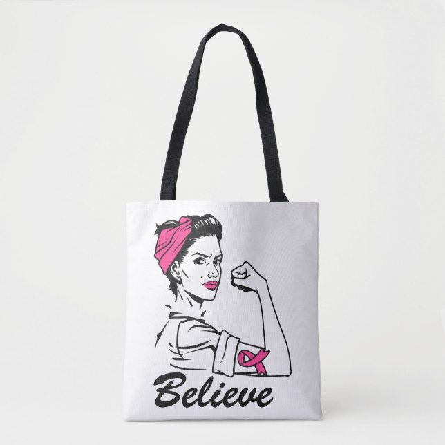 Tote Bag Braille Cancer (Devant)