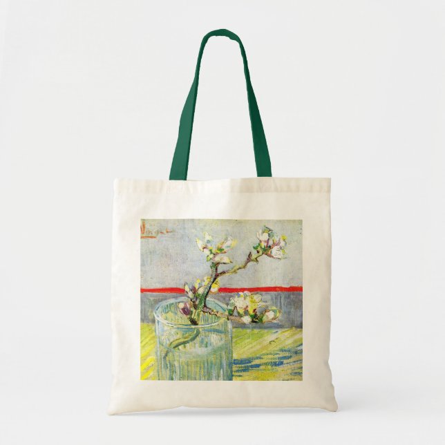 Tote Bag Branche d'amande en fleurs par Vincent van Gogh (Devant)
