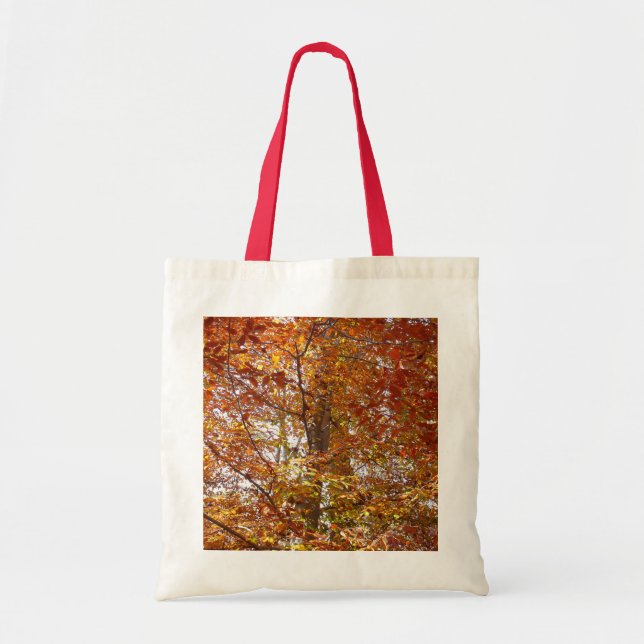 Tote Bag Branches de la nature d'automne Feuille orange (Devant)