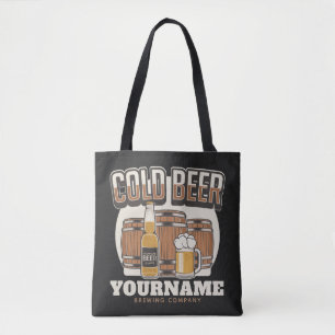 Tote Bag Brasserie en chêne froid personnalisée Brasserie e