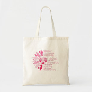 Tote Bag Brave parce que j'ai fait face à l'obscurité