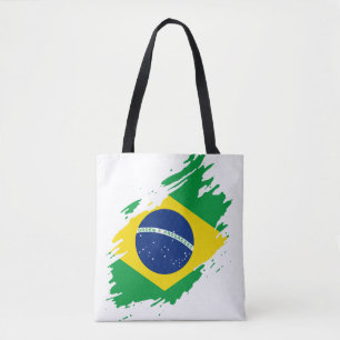 Tote Bag Brésil Drapeau Déchiré Fierté Nationale Sport Fans