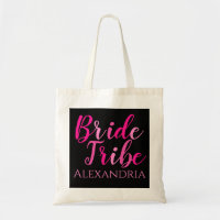 Bribe Tribe Bachelorette Party Hot rose Noir
