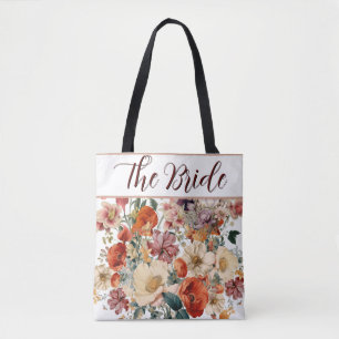 Tote Bag Bride belle élégante florale Fourre-tout