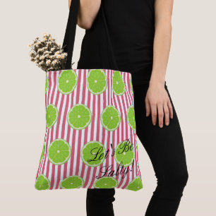 Tote Bag BRIDE & Bridesmaids Limes & Nantucket Red Fiesta